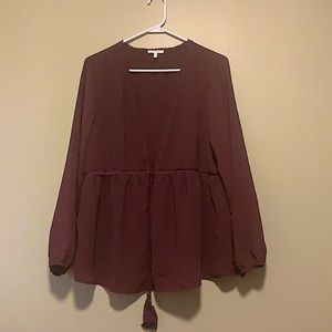 Peasant Blouse Meets Cardigan